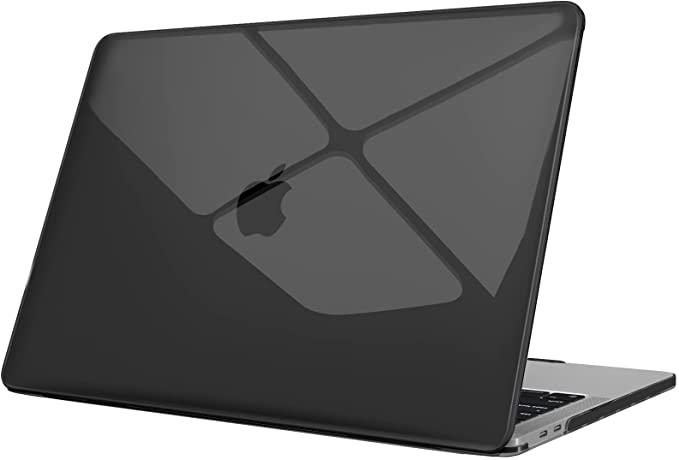 Fintie Case for MacBook Pro 13 Inch A2338(M1) A2251 A2289 A2159 A1989 A1706 A1708 - Snap On Hard Shell Case Cover for MacBook Pro 13 2016-2020 Release with/Without Touch Bar, Crystal Black