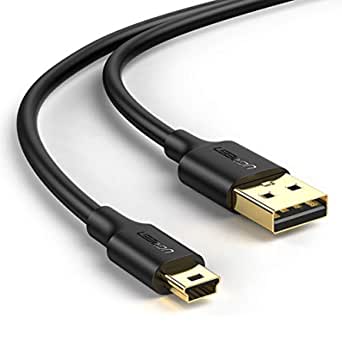 UGREEN Mini USB Cable USB 2.0 Type A to Mini B Cable Data Sync & Charging Cable Compatible with Hero 3/4, Hero HD, PS3 Controller, MP3 Players, Dash Cam, Nikon, SatNav, GPS Receiver, PDAs, Camera (2M)