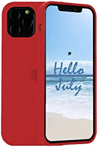 Compatible with iPhone 12 Pro Max Silicone Case 6.7 inch, Liquid Silicone Gel Rubber Protection Shockproof Drop Protective Phone Cover Case for iPhone 12 Pro Max,Red