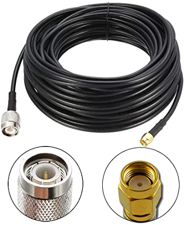OHM - TNC male To RP-SMA male cable RG58 50ohm 30 Meter length