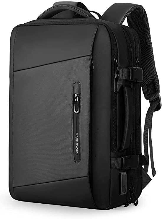 Mark Ryden Laptop Backpack,17.3 Inch Large Capacity Business Backpack for Men,Waterproof Expandable Carry-on Travel Backpack,Anti-Theft Gaming Laptop Bag with USB Charger