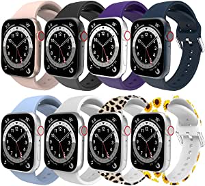 Bharvest 12 Pack Compatible with Apple Watch Case Series SE/6/5/4 44mm, Hard PC Ultra-Thin Shockproof Cover Lightweight Slim Shell Bumper Frame Protector for iWatch Accessories Women Men…