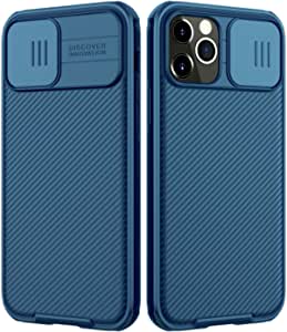 Nillkin Compatible for iPhone 12/12 Pro Case, CamShield Pro Series Case with Slide Camera Cover, Slim Stylish Protective Case for iPhone 12/12 Pro 6.1" - Blue