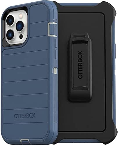 OTTERBOX Defender Series SCREENLESS Edition Case for iPhone 13 Pro Max & iPhone 12 Pro Max (Defender Pro Series, Fort Blue)