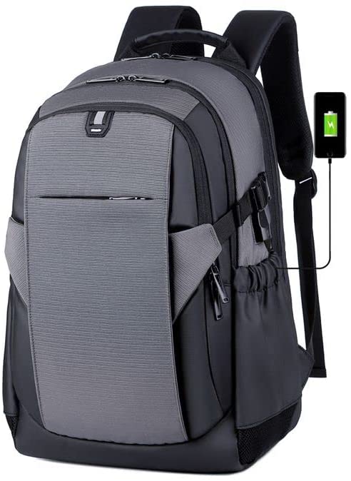 RAHALA 17-Inch Laptop Waterproof Business With USB Grey