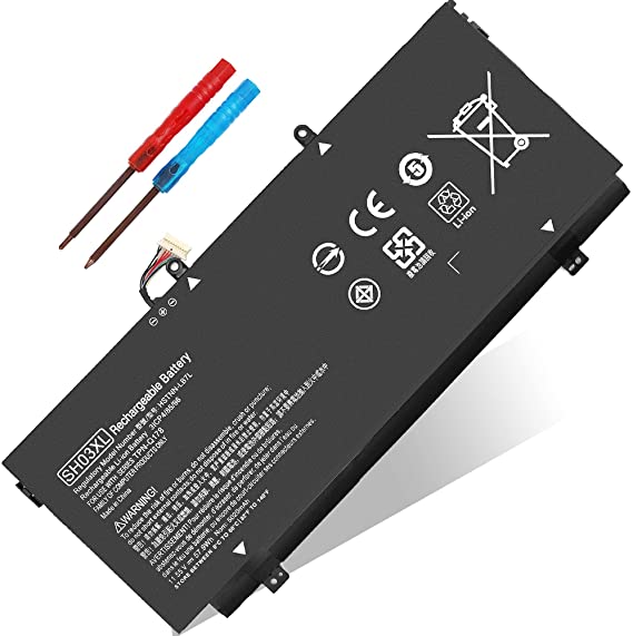 SH03XL SHO3XL Battery for HP Spectre X360 13-AC033DX 13-W013DX 13-W023DX 13-AC003NE 13-AC003NG 13-AC097NIA Notebook 859356-855 HSTNN-LB7L TPN-Q178 859026-421 901308-421 SH03057XL CN03XL, 57.9Wh