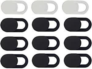 Hemobllo 9pcs Thin Laptop Camera Cover Webcam Cover Sliding Phone Camera Privacy Blocker Cover for Computers Cell Phone Laptop Tablet