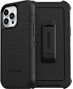 OTTERBOX Defender Series SCREENLESS Edition Case for iPhone 13 Pro Max & iPhone 12 Pro Max (Defender Pro Series, Black)