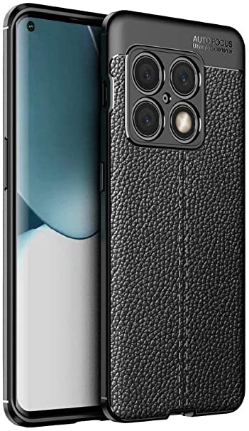Case For OnePlus 10 Pro 5G, Shockproof Original Leather Pattern Back Case Cover Carbon Fiber - Premium quality Case From GrabMobily - Black