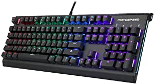 Motospeed CK76 RGB Backlit Mechanical Gaming Keyboard 104 Keys - HighEnd | Red Switch