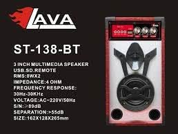SUB LAVA 3"-1 Single - ST- 138 - Powered by USB Flash + Bluetooth + Memory Card + AUX 2 * 1