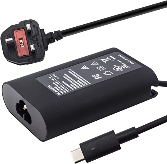 HotTopStar 45W USB-C Type-C PD Charger AC Power Supply Adapter Compatible with Dell DELL XPS 12 9250 XPS 13 9365 9370 Inspiron 14 7437 Latitude 7275 7370 5175 5285 5290-2in1 7390-2in1 Series Laptop