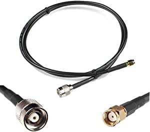 OHM - RP-TNC male To RP-SMA male cable RG58 50ohm 50cm length