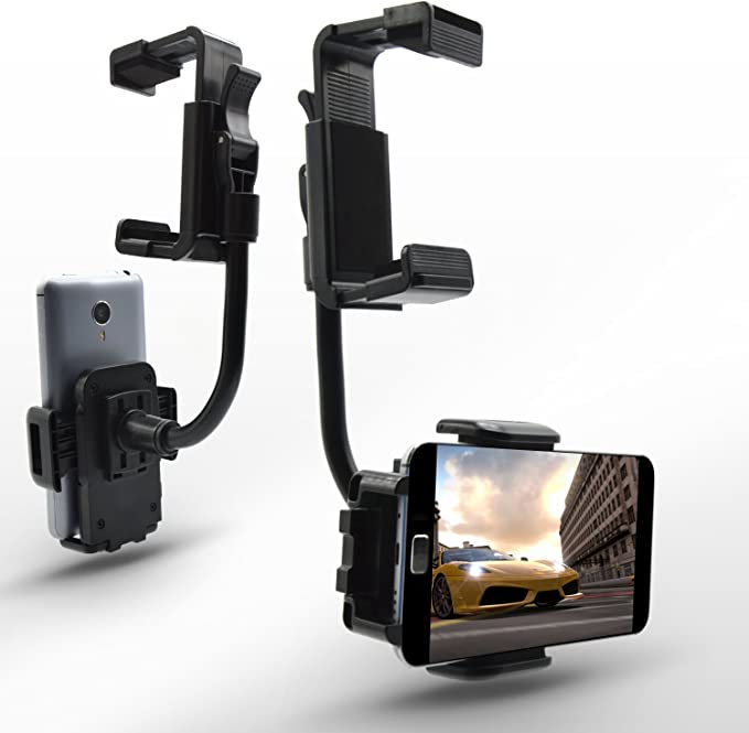 Elemart Universal Smartphone Car Mount - Car Rearview Mirror Mount Holder Bracket for iPhone 7/6/6s Plus, Samsung Galaxy, GPS/PDA / MP3 / MP4 / Mobile Devices