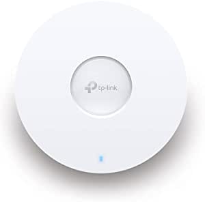 TP-Link AX1800 Wi-Fi 6 Dual Band Gigabit Ceiling Mount Access Point, Omada Mesh, Power over Ethernet (802.3at) or DC, Easily Mount to Wall or Ceiling, Free EAP Controller Software, Easy use (EAP610)