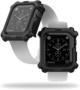 URBAN ARMOR GEAR UAG Compatible Apple Watch Case 44mm, iWatch Series 6/5/4 & Watch SE, Rugged Protective Bumper Case, Black/Black