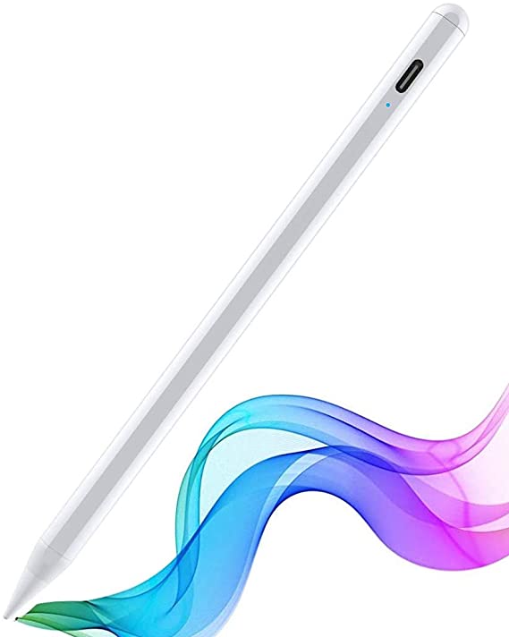 Generies Brands HOTFFISH ipad Pencil Compatible with (2018-2020) Apple iPad 8th 7th 6th Gen/iPad Pro 11 inch & 12.9 inch/iPad Air 4th 3th Gen/iPad Mini 5th Gen, Stylus Pens for Touch Screens (White)