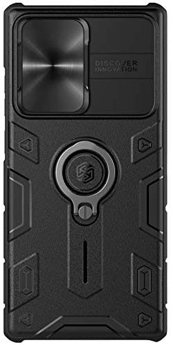 Nillkin Case for Samsung Galaxy Note 20 Ultra (6.9" Inch) CamShield Armor Military Grade Camera Close & Open Double Layered Protection TPU + PC Finish with Kickstand Black