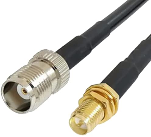 OHM - TNC female To RP-SMA female cable RG58 50ohm 25 Meters length