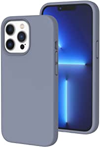 iPhone 12 Pro Max Phone case, Shockproof Eco-Friendly Light Weight Silicone case, Microfiber Lining and Anti-Scratch (Lavender Gray)