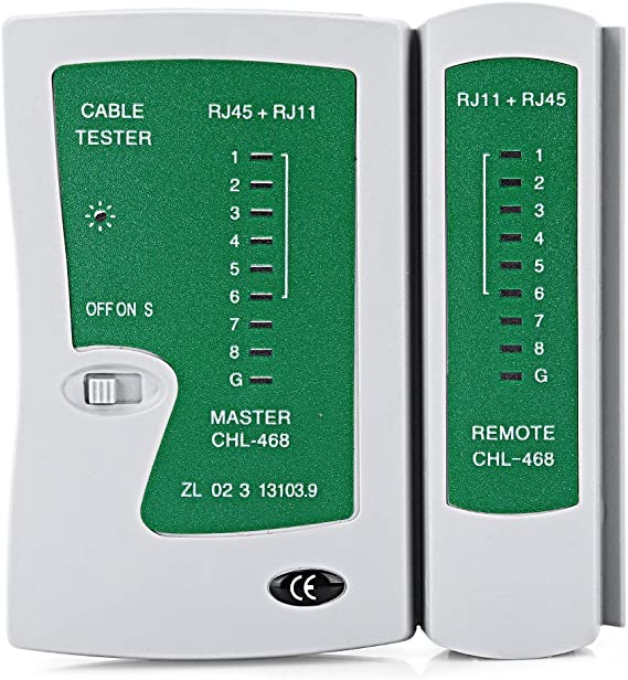 RJ45 CAT5e CAT6e RJ11 RJ12 Ethernet Network LAN Wire Cable Testing Tool