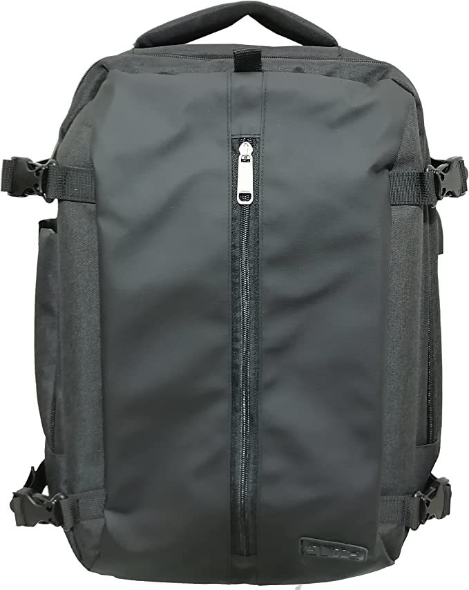 Transformer Laptop Backpack - Up to 17 Inch, Black x Black, TRBP17001 - Water Resistant