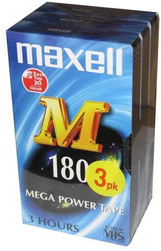 Maxell E180 Video Tapes (3 Pack)