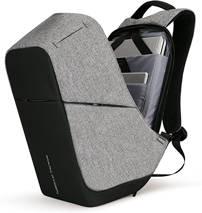 Markryden Anti-Theft Laptop Backpack Business Bags with USB Charging Port School Travel Pack Fits Under 15.6 Inch Laptop