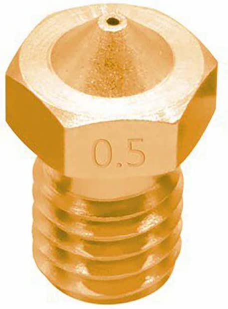 3D Printer V6 M6 Threaded E3D Brass Nozzle 0.5mm