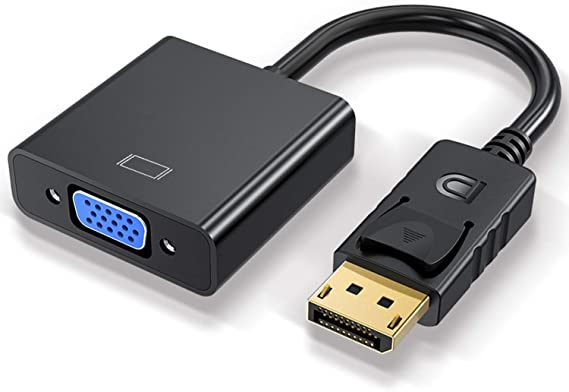 MOLATIN DisplayPort to VGA Adapter,Gold-Plated Display Port DP to VGA 1080P Converter,Male to Female Connector for Computer, Desktop, Laptop, PC, Monitor, Projector, HDTV