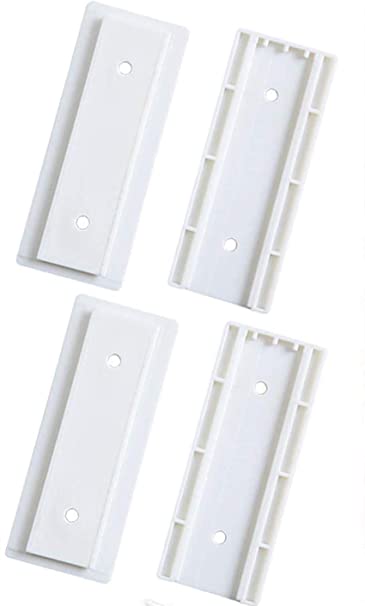 Self Adhesive Power Strip Fixator,ShowTop No Hole Plug-in Wall Socket Sticker Fixer Reusable Adapter Fixer,Desk Wall Mount,for WiFi Router,Remote Control,Paper Towel Box 2 Pack