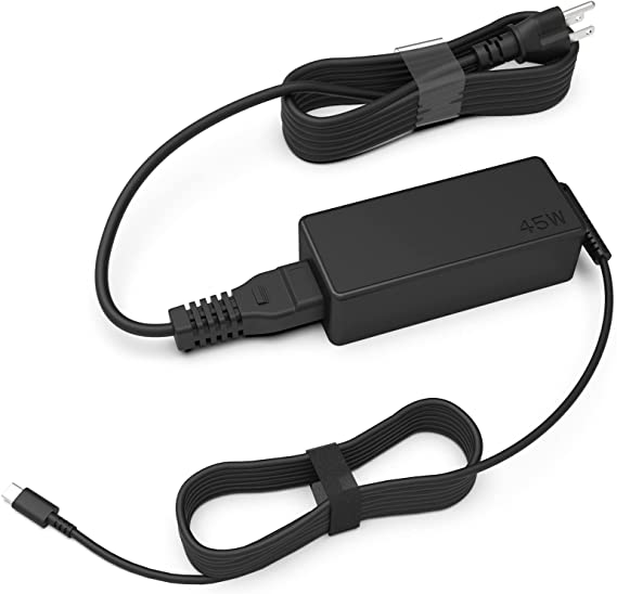 45W USB C Laptop Charger-Replacement for Lenovo Chromebook 100e 300e S330 C340 S340 C300 500e Series, Thinkpad T480 T480s T580 T580s E480 E580 Yoga C630 720s 720 910 630 Type C Power Cord Supply