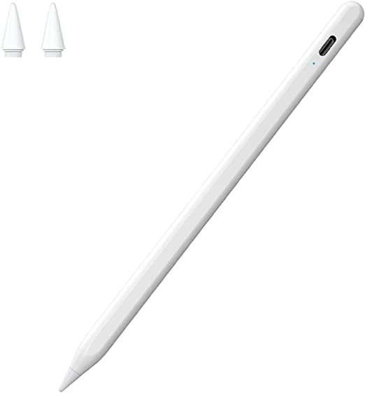 Stylus Pen for iPad with Palm Rejection, No Lag, High Precision, Tilt Compatible with (2018-2020) Apple iPad Pro 11 & 12.9 inch, iPad 8th/7th/6th Gen, iPad Mini 5th Gen, iPad Air 4th/3rd Gen