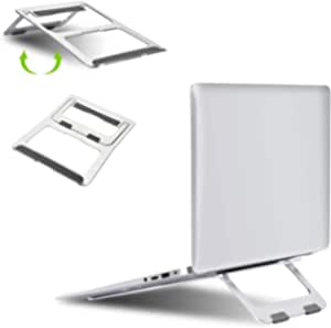 Portable Laptop Stand，Ergonomic Aluminum Metal Stand,Computer Holder Ergonomic Foldable Notebook Holder Compatible with Apple MacBook Air Pro