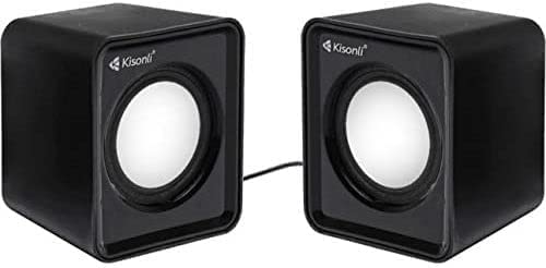 Kisonli 2 Piece USB Computer Laptop Speaker