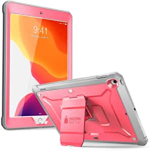 SUPCASE Unicorn Beetle Pro Series Case for iPad 10.2 (2021/2020/2019), with Built-in Screen Protector Protective Case for iPad 9th Generation/8th Generation/7th Generation (Rose Gold)