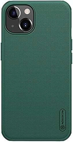 Nillkin Case for Apple iPhone 13 (6.1" Inch) Super Frosted Shield Pro Hard Back Soft Border (PC + TPU) Shock Absorb Cover Raised Bezel Camera Protect PC Without Logo Cut Green