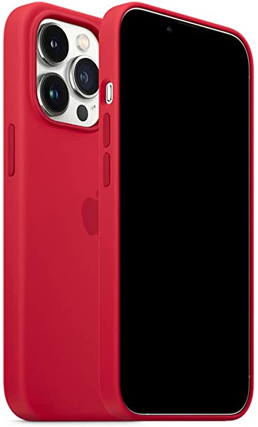 EVGSAC Silicone Magsafe Case Compatible with iPhone 13 Pro Max Silicone Case with Magsafe 6.7 Inch (Red)