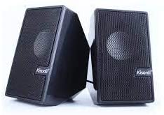 Speaker - Earphones for PC & Mobile Power Input USB Audio Input AUX 3.5 Black - Kisonely S-555