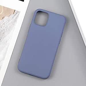 Silicone Case with Soft Microfiber Lining Cushion for iPhone 12 6.1 - inch Display | Shockproof and Ultra Slim | Made with Eco Friendly Material (Blue)