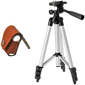 Tripod 1m with Brown Light Leather Case
