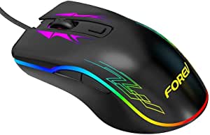 FV-509 HighEnd Gaming Mouse RGB Breathable Backlit LED - 6400 DPI - For PC