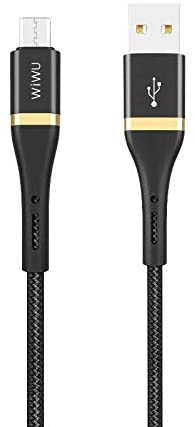 WIWU Elite Data Cable ED-102 2.4A USB To Micro USB, Black - 2m