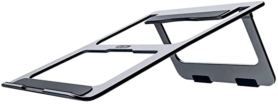 Go-Des Aluminum Alloy Collapsible Laptop Holder, Silicon and ARC Protection, Boutique Bag to Hold Any Where Easily 18 Degrees.