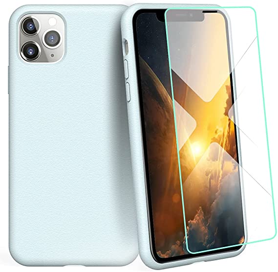 PIXIU Compatible with iPhone 11 pro max Liquid Silicone Gel Rubber Case,Full Body Slim Soft Microfiber Lining Drop Protective Case for iPhone 11 pro max 6.5 inch
