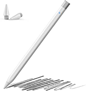 Ciscle Stylus Pencil with Tilt & Palm Rejection, Compatible with Apple iPad(2018-2021) 9/8/7/6th, Pro 11, Pro 12.9 5/4/3rd, Air 4/3rd, mini 6/5th Generation, Magnetic Attach Pen for Writing/Drawing