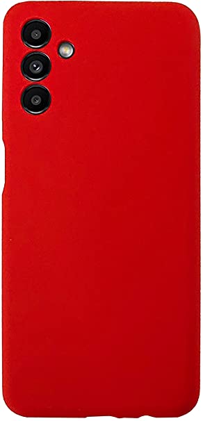 Ftonglogy for Samsung Galaxy A13 5G Case, Premium Soft Liquid Silicone Slim Precision Fit Women Girls Designed Drop Protection Phone Case for Samsung Galaxy A13 5G (Red)