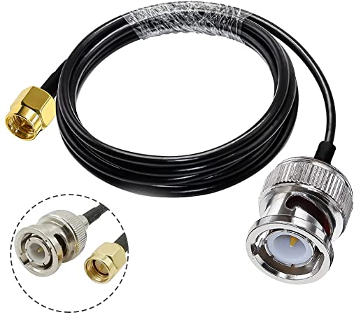 OHM - BNC male To SMA male cable RG58 50ohm 12 Meter length