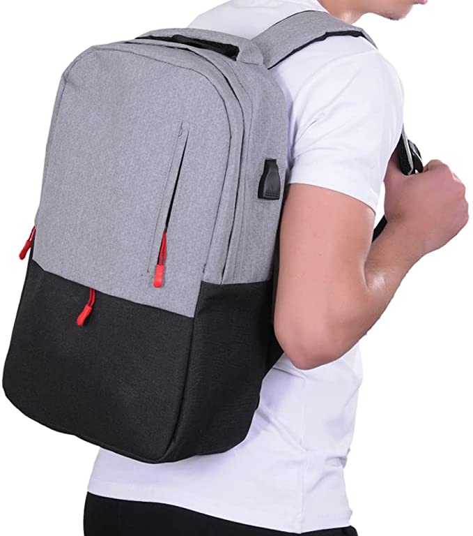 Laptop Bag Anti-Theft USB Charging Waterproof for Women Men 15.6 Inch