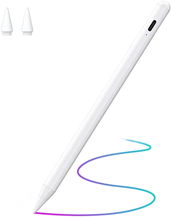Stylus Pen for iPad 2018-2021 Palm Rejection, LinJie Stylus Pencil 2nd Generation Magnetic Attach, Compatible with iPad Pro 11 & 12.9 inches iPad 6/7/8th Gen/ iPad Air 3rd/4th Gen/ iPad Mini 5th Gen